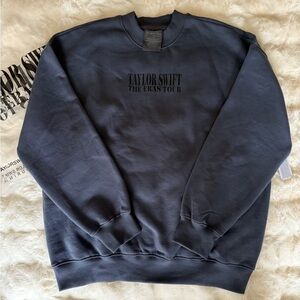 Taylor Swift Blue Crewneck Medium Official Merchandise NWT